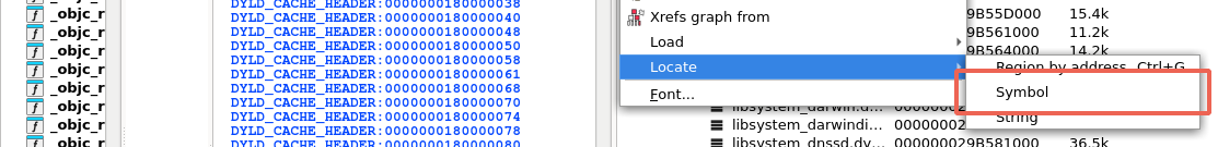 Locate > Symbol