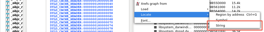 Locate > String