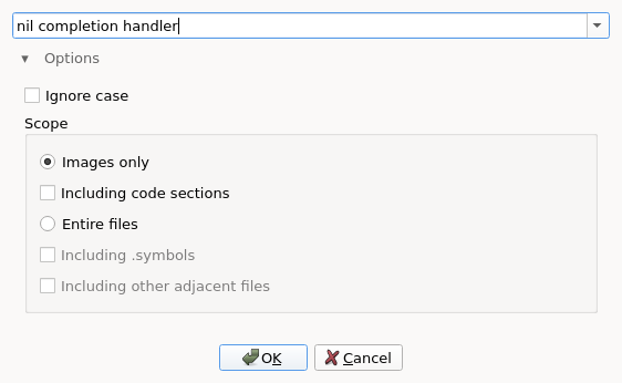 DSC strings query prompt