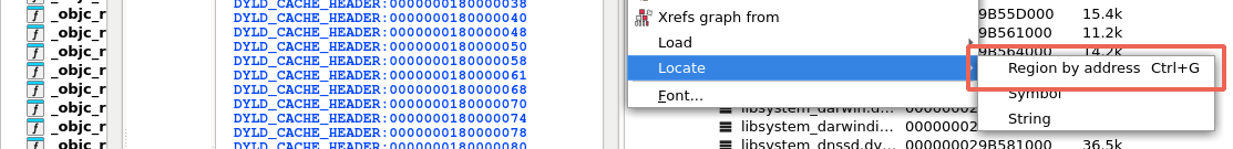 Locate > Region by address